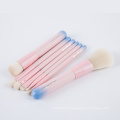 7PCS New Design Pink Cosmetic Makeup Brush Set with Iron Case